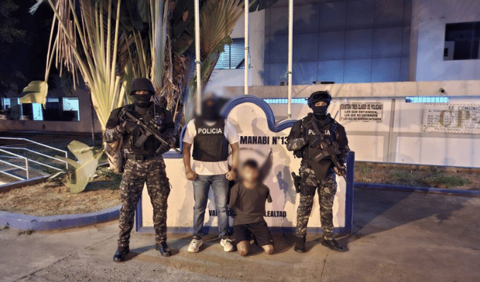 Capturan a alias “Rojo” en Manabí con arma y droga