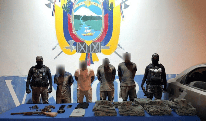Caen cuatro presuntos integrantes de “Sao Box” con armas en Machala