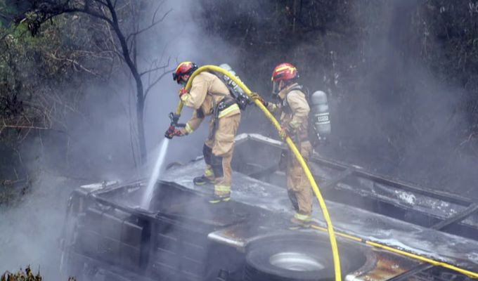 Cuenca-Molleturo: sobrevivientes salieron del bus antes del incendio