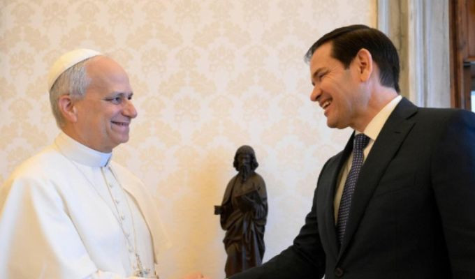 Roma se vuelve clave: Marco Rubio busca bajar la tensión con León XIV