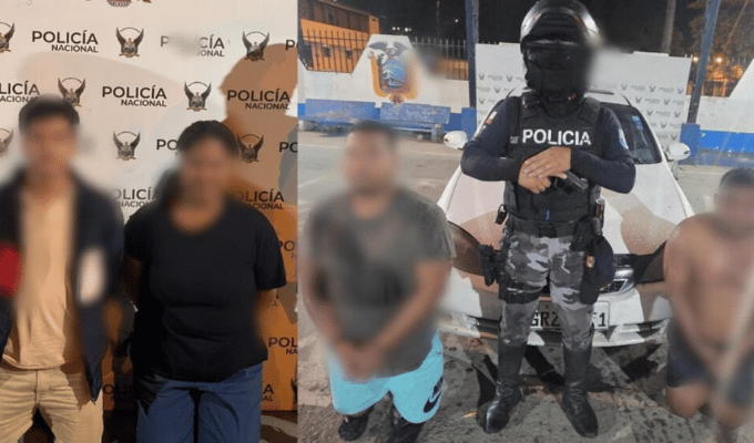 Cuatro aprehendidos por extorsión en caso ligado a Esmeraldas