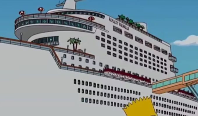 Video viral de Los Simpson y hantavirus en crucero se hace realidad