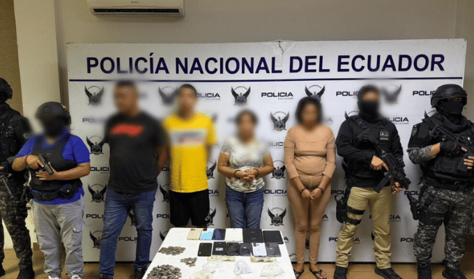 Capturan a cuatro presuntos implicados en microtráfico en Guayaquil