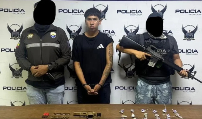 Alias El Chino cae en el sur de Guayaquil durante operativo policial