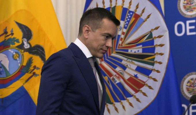 El paso de Noboa por Estados Unidos termina con mensajes duros