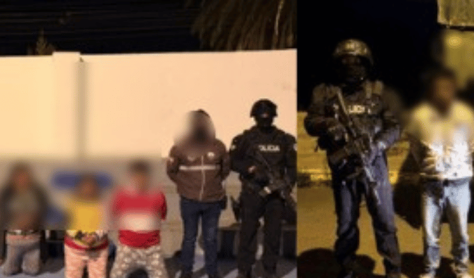 Ibarra: capturan a 7 señalados como integrantes de “Los Lobos”