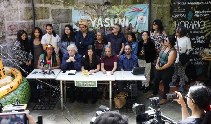 Yasunidos reúne más de USD 18.000 para pagar multa