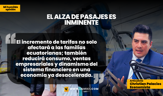 El alza de pasajes es inminente