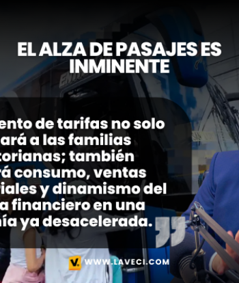 El alza de pasajes es inminente
