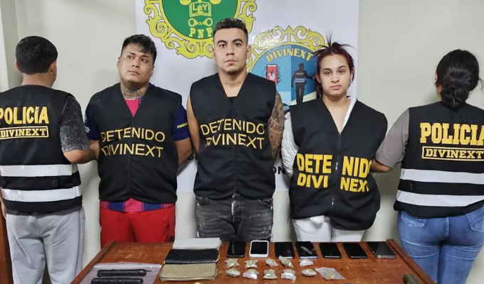 Red de extorsión de Los Lobos cae en Lima con tres detenidos armados
