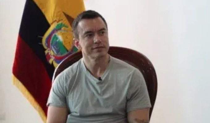 Noboa pide a la Asamblea salir del Tratado SUCRE de Correa