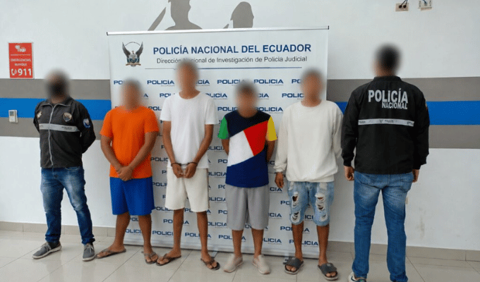 Golpe policial en Nueva Prosperina: cuatro aprehendidos tras operativo