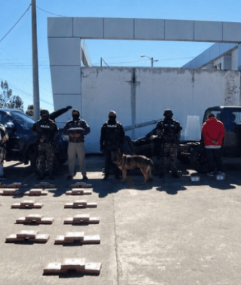 Policía decomisó 141 kilos de cocaína en Carchi