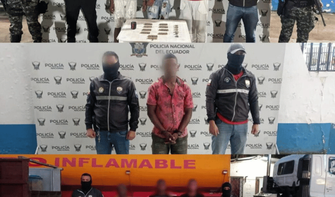 Cartuchos, explosivo artesanal y 8.200 galones de combustible