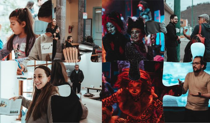 Nuna Humanista encendió junio en Ambato con Cats, lectura, arte y cine
