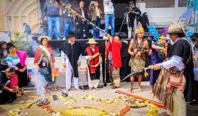 Salasaka hizo latir a los tres Geoparques del Ecuador con un solo cora