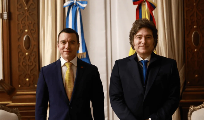 Javier Milei prepara su llegada a Ecuador para reunirse con Noboa