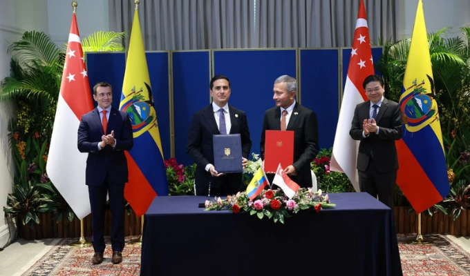 Ecuador y Singapur sellan acuerdo