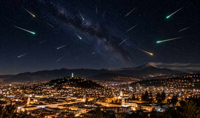 Lluvia de meteoros Dracónidas iluminará octubre en Ecuador