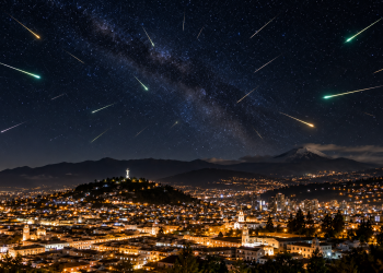 Lluvia de meteoros Dracónidas iluminará octubre en Ecuador