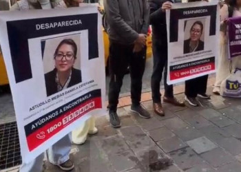 Familia de Daniela Astudillo protesta en Quito y exige su búsqueda