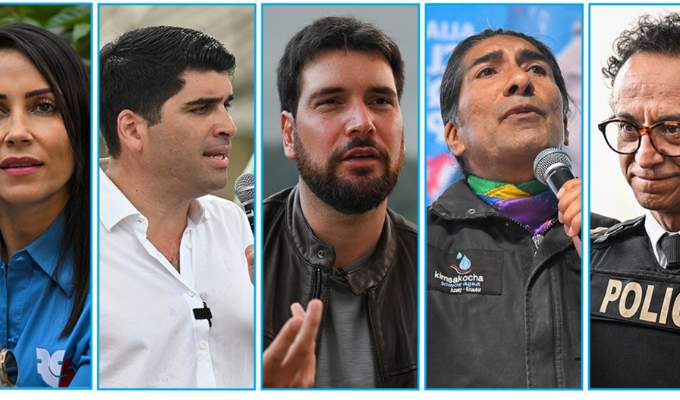 Jornada electoral en Ecuador: Candidatos votaron entre militares