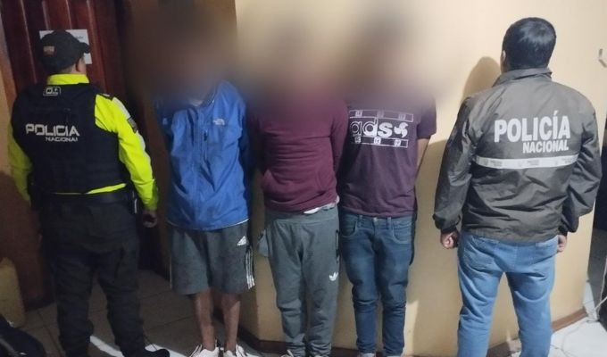 Policía desmantela banda de ladrones en Baños de Agua Santa