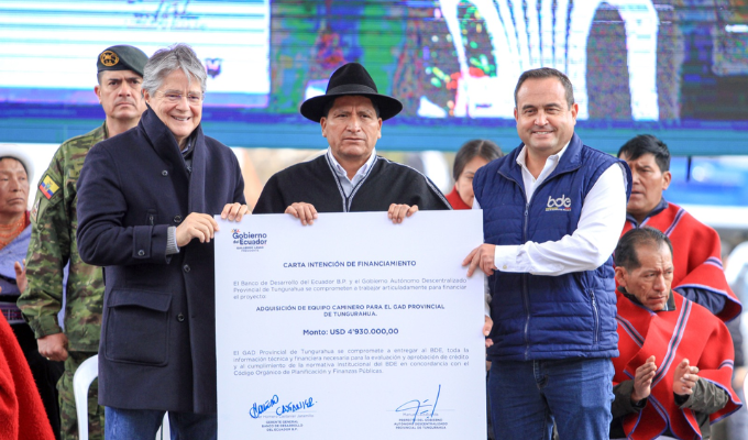Un embalse para el futuro: Tungurahua celebra inicio de construcción