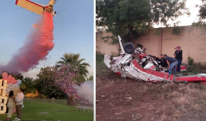 Revelación de sexo se torna fatal: avioneta se estrella en fiesta 🍼🔥