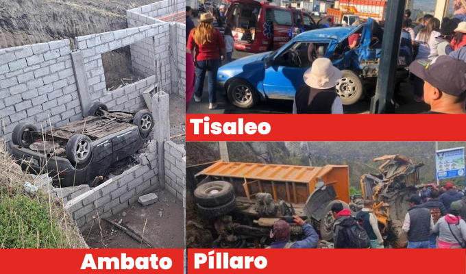 🚨 Alarmantes accidentes viales sacuden a Tungurahua en 48 horas.