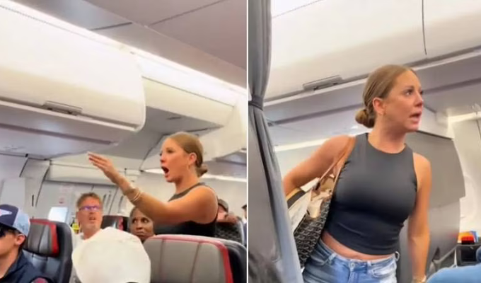 Teoría impactante sobre mujer y extraño ser en avión