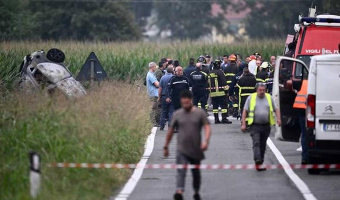 Niña de 5 años fallece tras caída de avión militar en Torino 🛩️🇮🇹