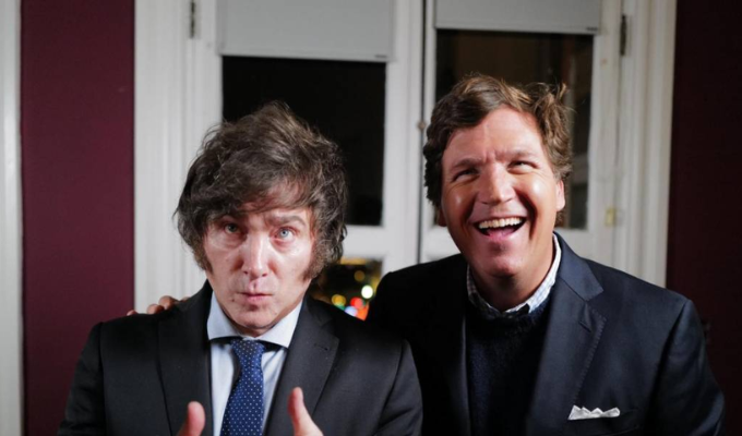 410 millones ven a Carlson y Milei: ¡Nuevo récord en X! 🚀🎙