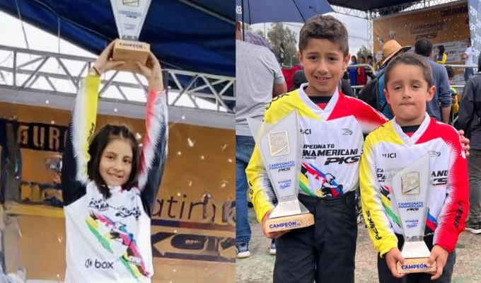 Brillante victoria de ciclistas ambateños en el Panamericano de BMX