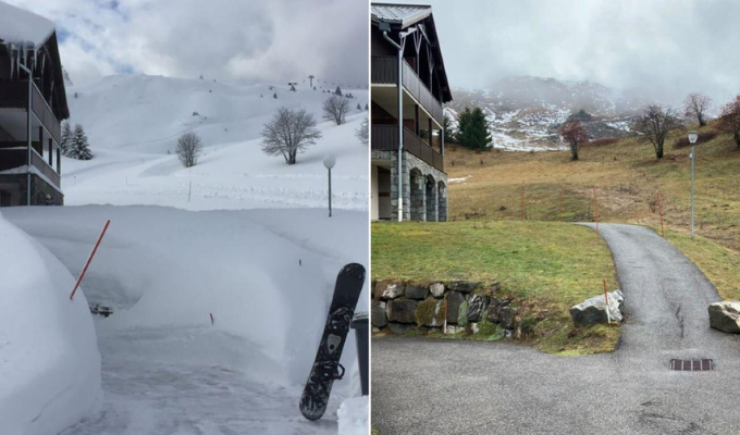 Centro de esquí en Alpes franceses cierra sus puertas