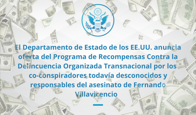 EE.UU. pone precio: ¡5 millones por asesinos de Villavicencio!