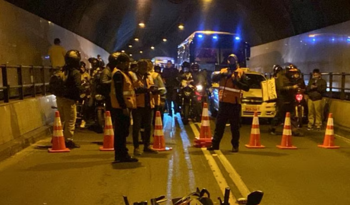 Impactante accidente en túnel de San Juan deja sin vida a motociclista