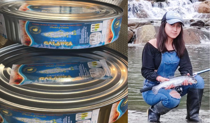 ¡Trucha enlatada al alcance de todos! Turis Galarza rompe esquemas 🐟