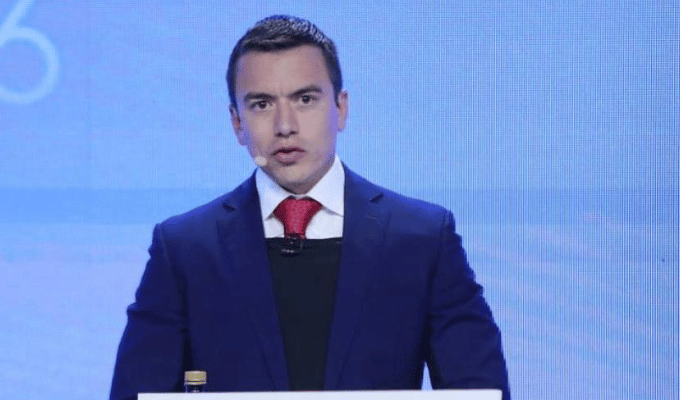 Reforma sin alza tributaria, promete Noboa en su periodo.