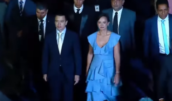 Aguiñaga y Noboa en acto del Guayas