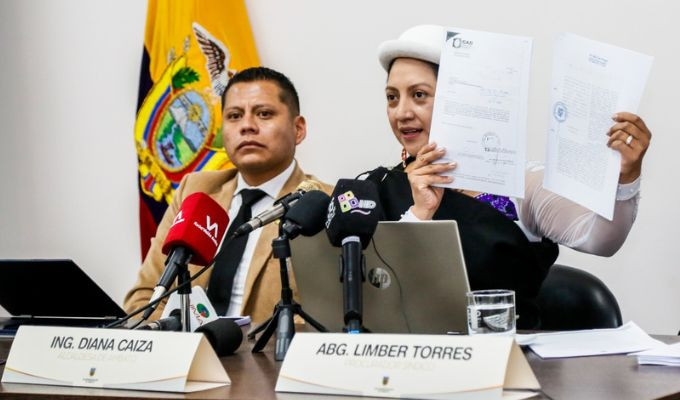 Alcaldesa Diana Caiza aborda los desafíos heredados y establece planes