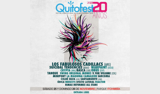 ¡QuitoFest 2023 Celebra 20 Años con Entrada Libre!