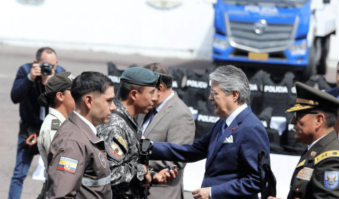 Adiós de Lasso: Último acto con Policía Nacional