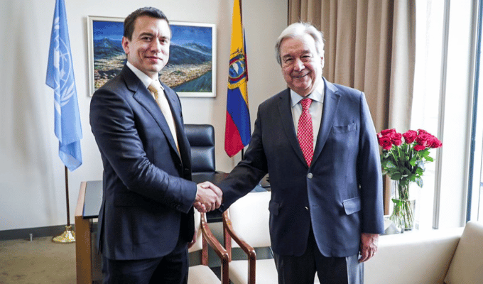 Daniel Noboa Lidera Sesión Clave en la ONU: Ecuador en Foco